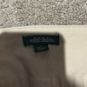 Khaki pants flare bottoms nice for interviews